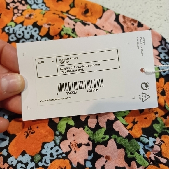 Monki poppy print tube top - Picture 5 of 5